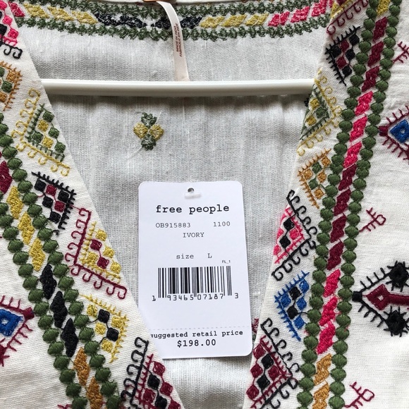 Free People Light It Up Tunic Dress. Sz. Large - Picture 4 of 4